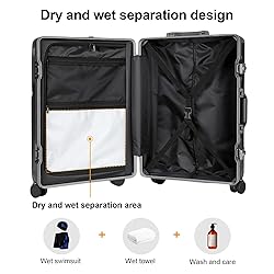 AIWEINY Zipperless Luggage, 22x14x9 Aviation