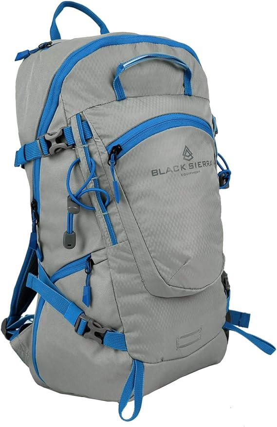 Black Sierra Makulu 25L Daypack Hiking Camping Backpack