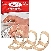 3-Point Products Oval-8 Finger Splints, Sizes 10, 11, 12, Pack of 3, Beige | Support and Protection for Arthritis, Trigger Finger or Thumb, and Other Finger Conditions
