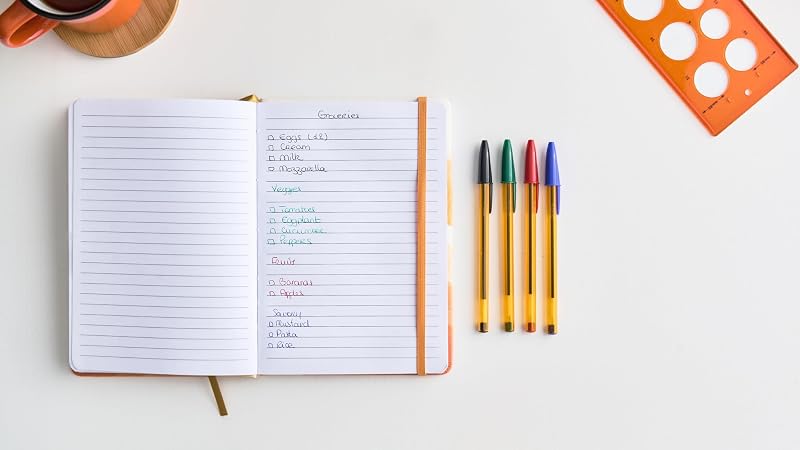 Cristal Original Stylos-Bille Pointe Fine (0,8 mm) - Couleurs Assorties, Corps Orange, Boîte de 27