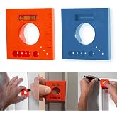 Atiger 2PCS Marks Offset Ruler with Level - 5 in 1 Multifunction Ruler for Parallel Lines for Screws or Cutting Marking Offset Marking Tool Easily Scribe Trim for The Perfect fit