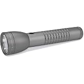 MagLite ML300LX 2-Cell D LED Flashlight, Adjustable Beam, Water-Resistant, QuickClick Modes, Extended Battery Life &ndash; Urban Gray