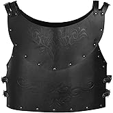 HOMELEX Medieval Leather Chest Armor Viking Warrior Renaissance Retro Knight Leather Vest Cosplay Halloween