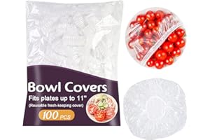 LAGINCIG 100Pcs Bowl Covers Bread Proofing Large Plastic Wrap for Food Sourdough Bread Baking Bread Rising Elastic Reusable Plate Covers Outdoor Indoor Picnic Food Fresh Keeping Bags