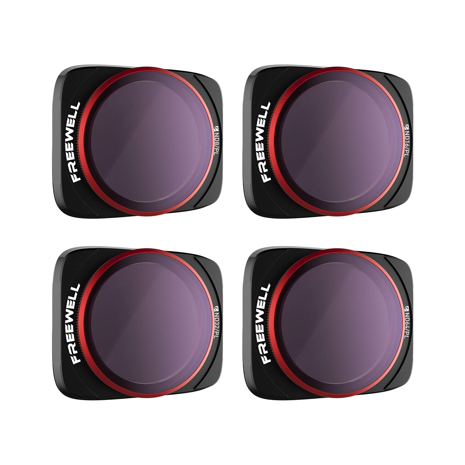 Freewell Bright Day - 4K Series - 4Pack ND/PL Filters Compatible with Air 2S Drone