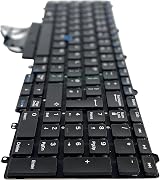 TellusRem UK Backlit Keyboard for Dell Latitude E5550 E5570 5580 5590 view 5
