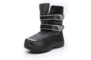 Blikcon Kids Boys Snow Boots Winter Waterproof Slip Resistant Cold Weather Boots (Toddler/Little Kid/Big Kid)