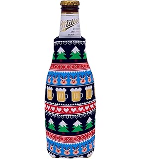 christmas beer bottle koozies