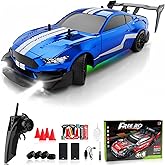 Remote Control Car RC Drift Car 1:16 Scale 4WD RC Vehicle with Spray, Cool Lights, 2.4GHz 30km/h RTR High Speed Racing Sport 
