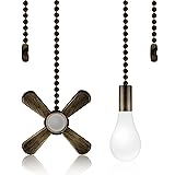 AIIGOU Ceiling Fan Pull Chains With Decorative, 2