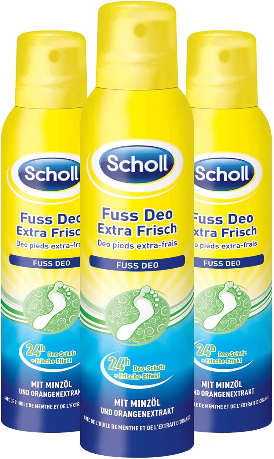 Scholl Fresh Step Extra Frisch Fußspray, 3er Pack (3 x 150 ml) Amazon