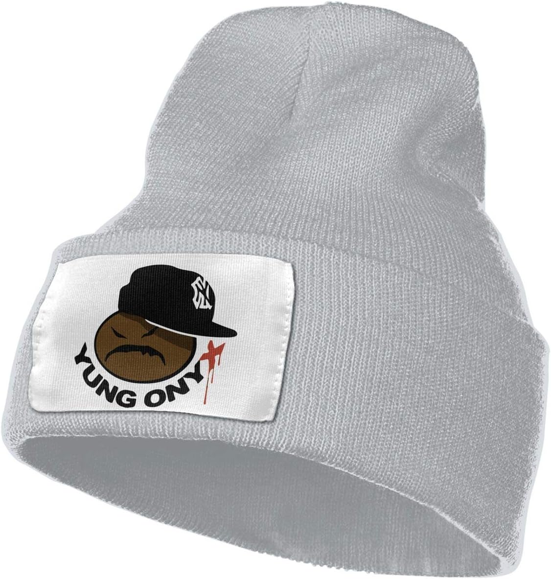 SmallHan Mens & Womens Yung Onyx Logo Skull Beanie Hats Winter Knitted Caps Soft Warm Ski Hat Black
