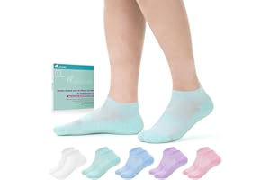 Revosoxs Diabetic Bamboo Socks for Men and Women,5 Pairs Non-Binding Low Cut Diabetic Socks,Loose Socks Size 5-13
