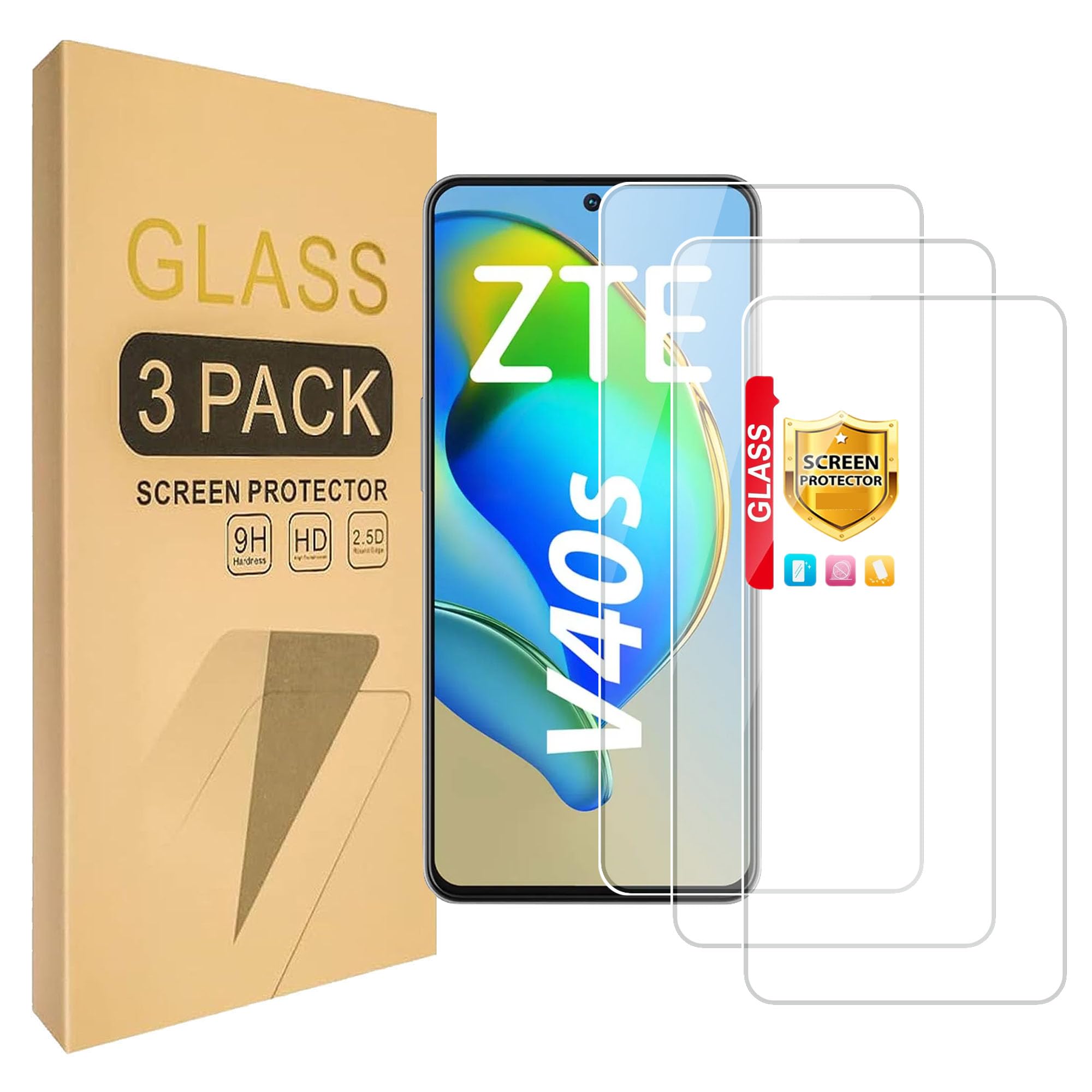 Lucyliy (3 Pack) Compatible with ZTE Axon 40 SE/V70
