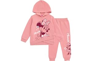 Disney Minnie Mouse Little Mermaid Lilo & Stitch Fleece Hoodie & Pants Outfit Newborn to Big Kid Sizes (0-3 Months - 14-16)