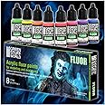 Green Stuff World for Models and Miniatures Set of 8 Fluor Paints 9353