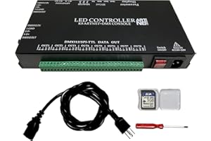 CANRIA K8 ARTNET+DMX CONSOLE LED CONTROLLER, Suitable for SPI and DMX512 LED Light, Online Offline, Addressable Programmable,