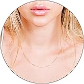 Tooliks Box Chain Choker Necklace – Gold Filled or Sterling Silver, Delicate Minimalist Layering Jewelry, size choice inside