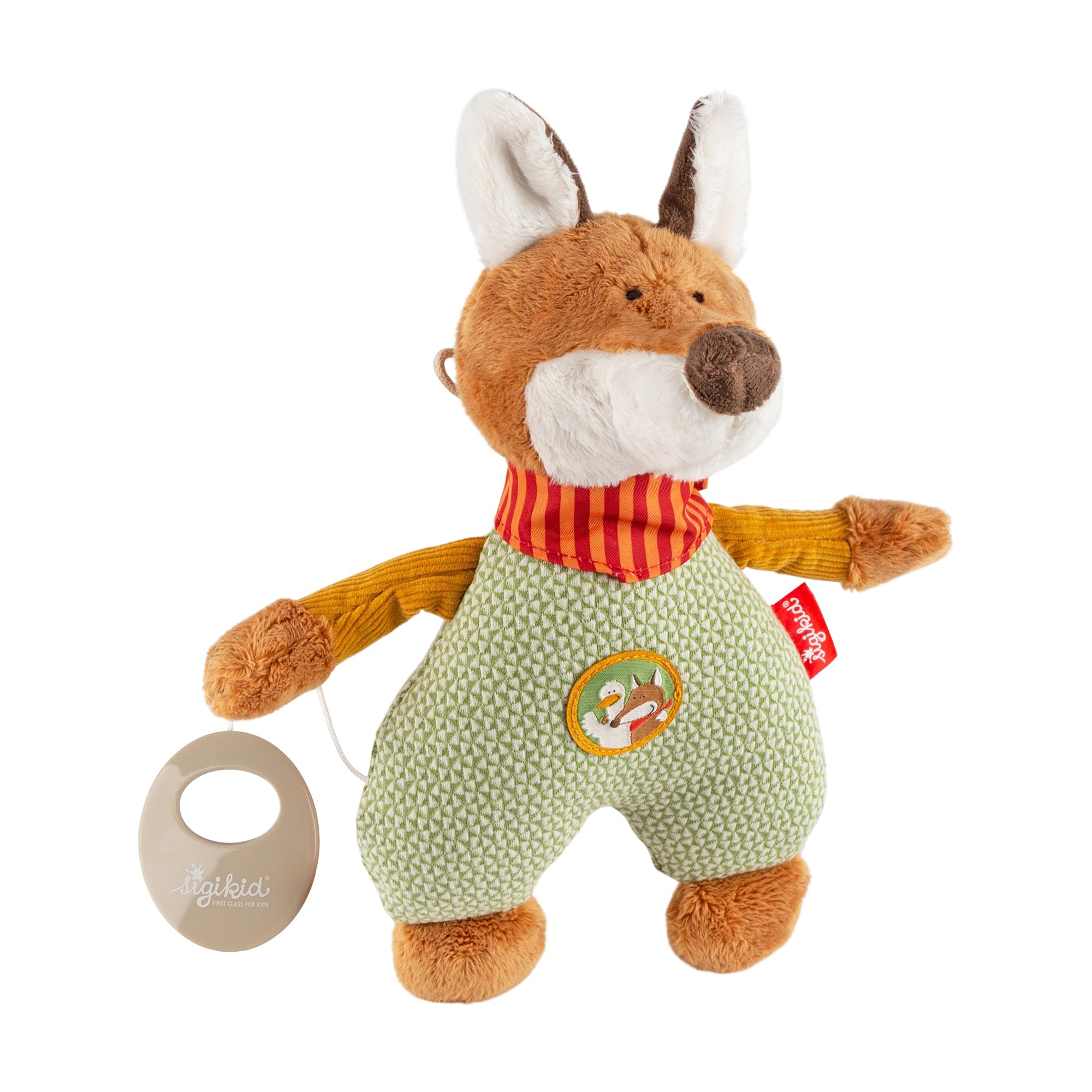 Sigikid Forest Fox 39233 Music Box Girls and Boys Baby Toy Recommended from Birth Green/Brown
