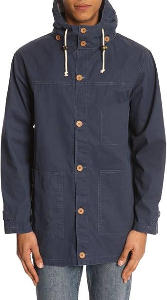 Armor Lux Parkas Homme Parka Pecheur Coton Resine Capuche Amovible Bleu Pour Homme S Amazon Fr Vetements Et Accessoires