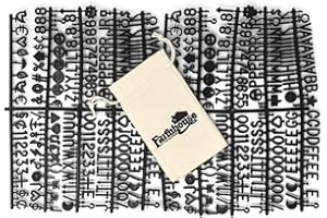 Black Letter Set for Changeable Felt Letter Boards, 3/4" 460 Characters (Includes Symbols / Emojis, Numbers, Punctuation) & B