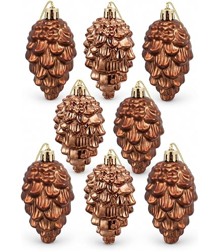 Amazon.com: 6 Pieces Natural Pinecone Ornaments for Christmas Tree