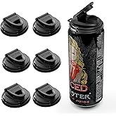 6-Pack Soda Can Lids – Reusable BPA-Free Can Covers for Soda, Beer & Energy Drinks, Universal Fit 202/206 Cans (2.08 & 2.32IN Rims), Helps Keep Drinks Fresh & Clean