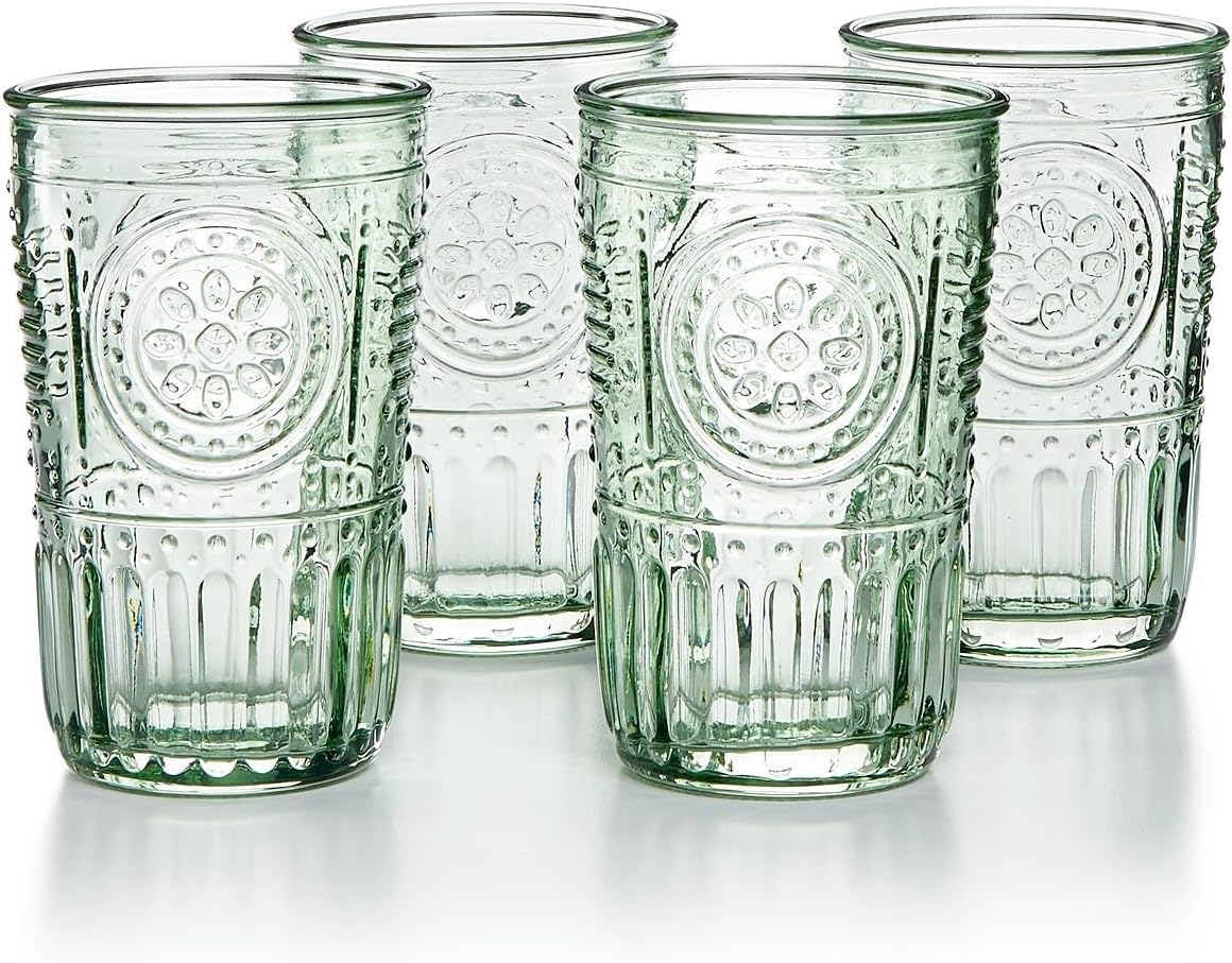 Photo 1 of * missing one cup *
Bormioli Rocco Romantic Set Of 4 Cooler Glasses, 16 Oz. Colored Crystal Glass, Pastel Green, Made In Italy.