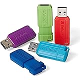 Verbatim Pinstripe USB Flash Drive 2.0, 32GB, Multi (Pack of 5)
