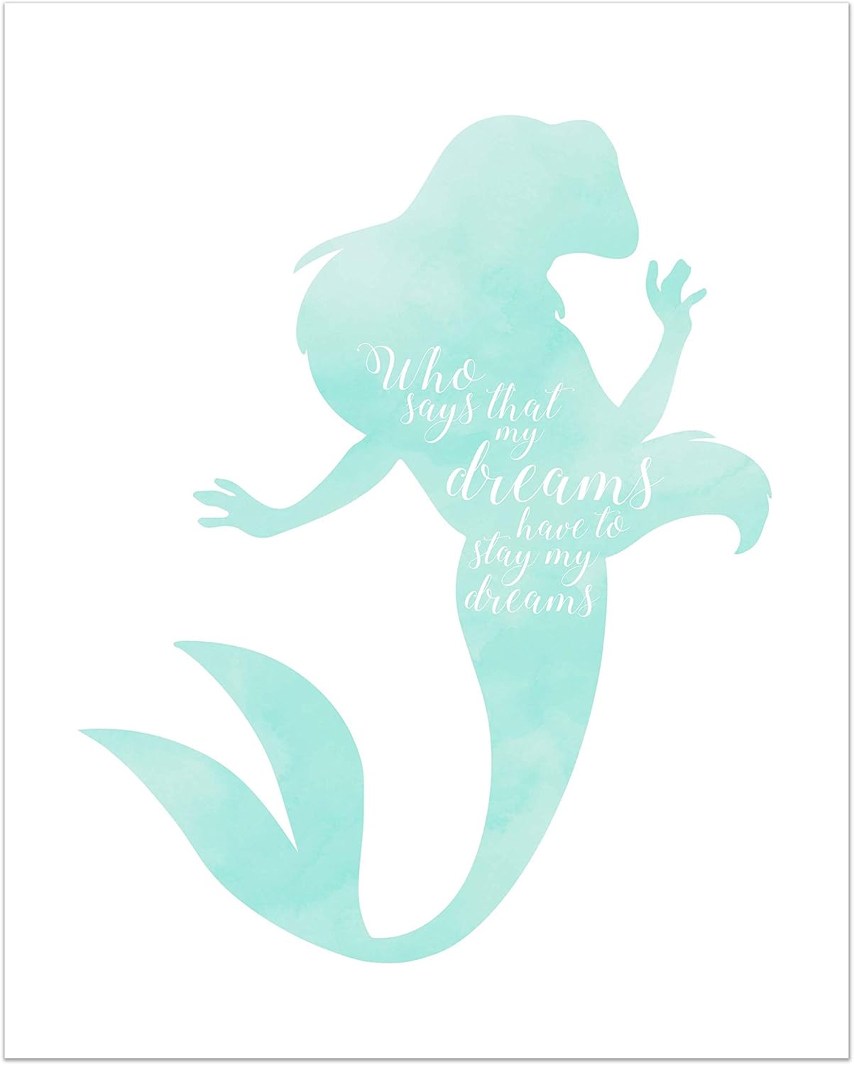 amazoncom summit designs ariel disney princess inspirational quote