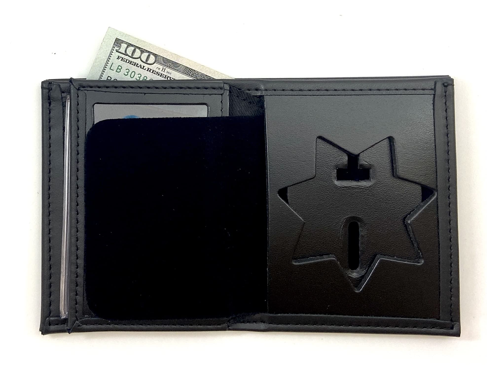 Photo 1 of *USED*
7 Point Star Bi-Fold Hidden Badge Wallet (Cutout PF33) Fits for Blackinton B447 Seven-Point Star