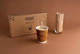 FOOGO Green 500pcs Wooden Coffee Stirrers Extra Long 14cm FSC Certified view 2