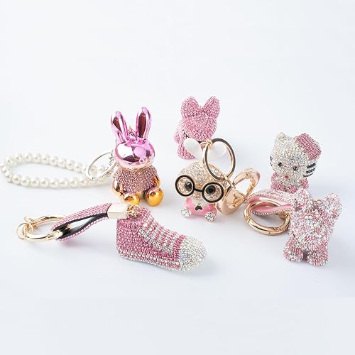 Sparkling Rhinestone Keychain For Women & Girls – Cute Bling Accessory With Reversible Sequin - View #10