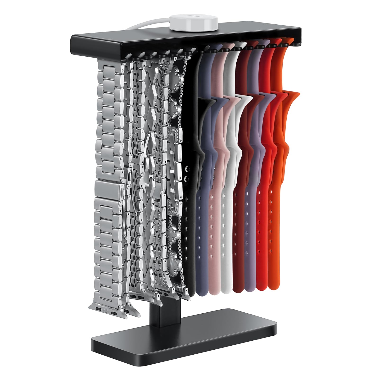 Photo 1 of SUJOER 3 in 1 Watch Band Holder Organizer for Apple, Smart Strap Silicon Rack, Groove Display for Apple Watch, Iwatch Band