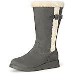 DREAM PAIRS Womens Winter Snow Boots Mid-Calf Fashion Furry Warm Tall Boot