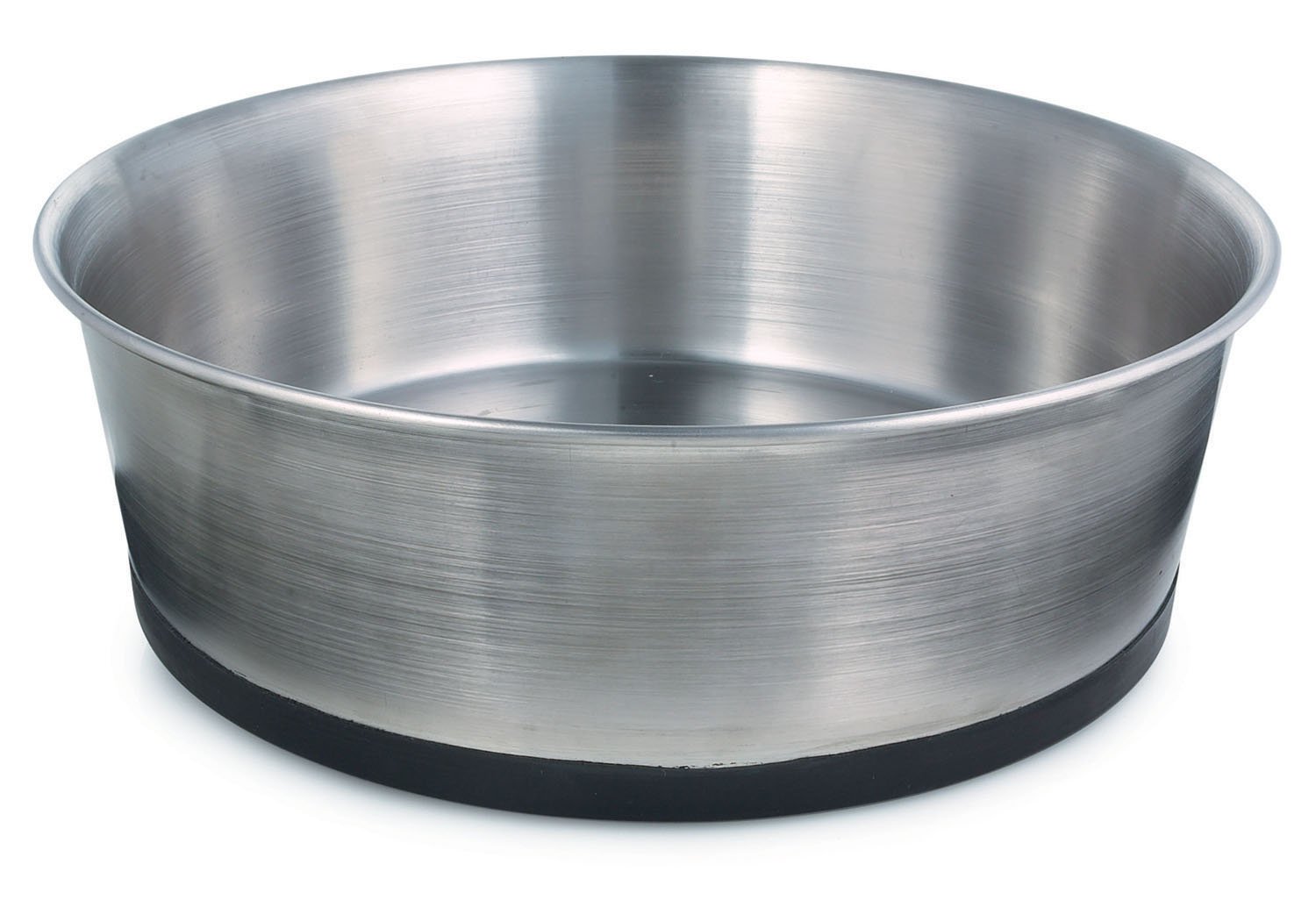 Pro Select Stainless Steel Dog Bowl with Rubber Base, 9-1/4-Inch, 88-Ounce