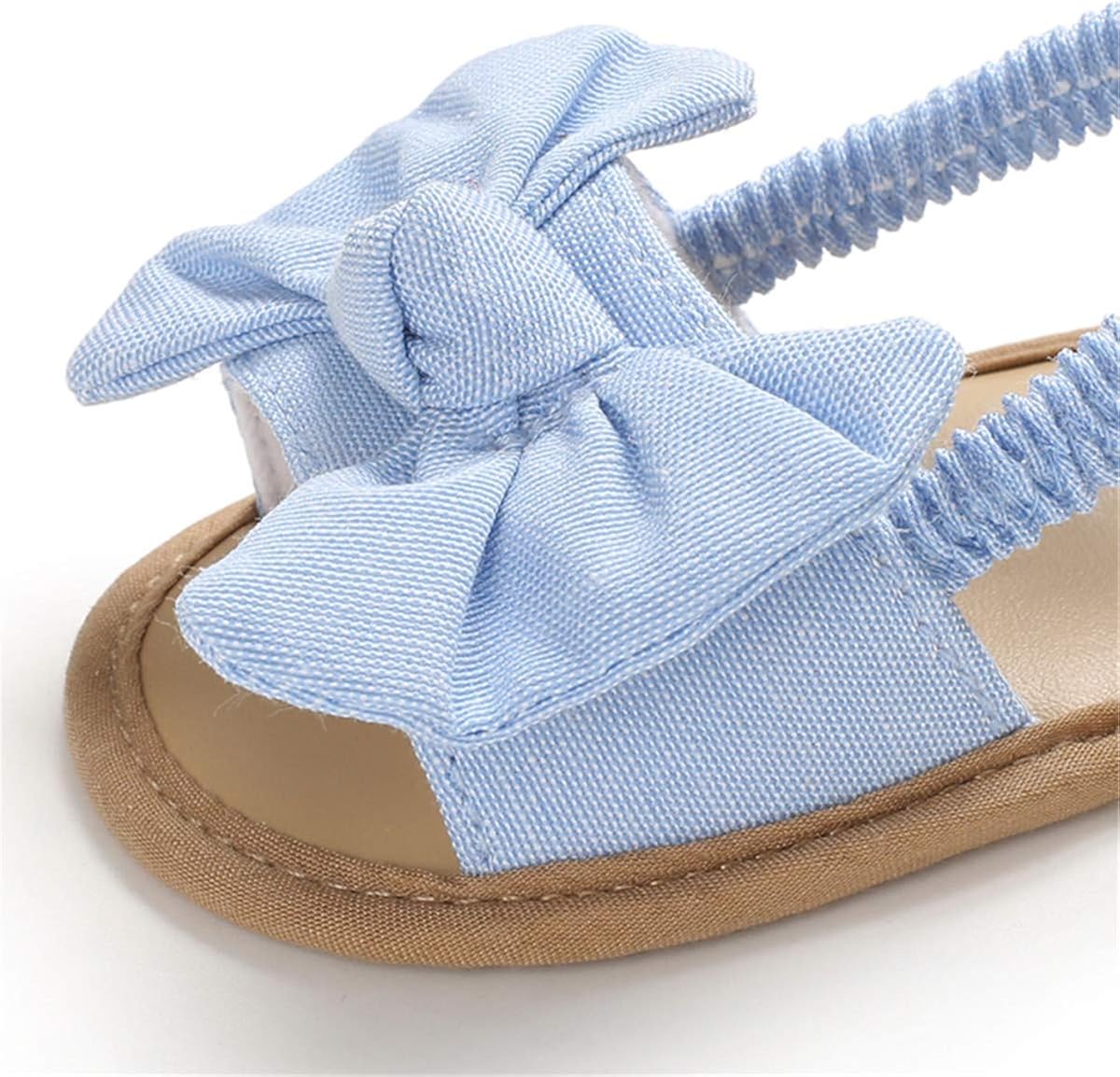  | ENERCAKE Infant Baby Girls Summer Sandals Soft Sole Bowknots Flats Toddler First Walkers Crib Shoes | Sandals