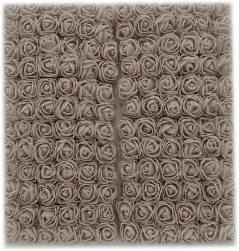 XINGKEJI 144 PCS PE Artificial Rose Mini PE Foam Rose Flower Pe Roses Artificial Flowers Wedding Bride Bouquet Pe Foam DIY Party Festival Home Decor Garland Wreaths Flowers (#10)