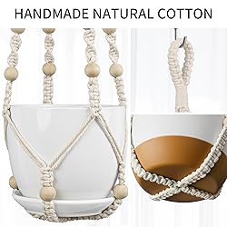 IDEEEPAN 3 Pack Macrame Plant Hanger