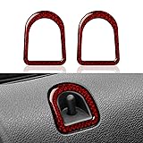 Carbon Fiber Sticker Car Door Lock Pin Button Knob