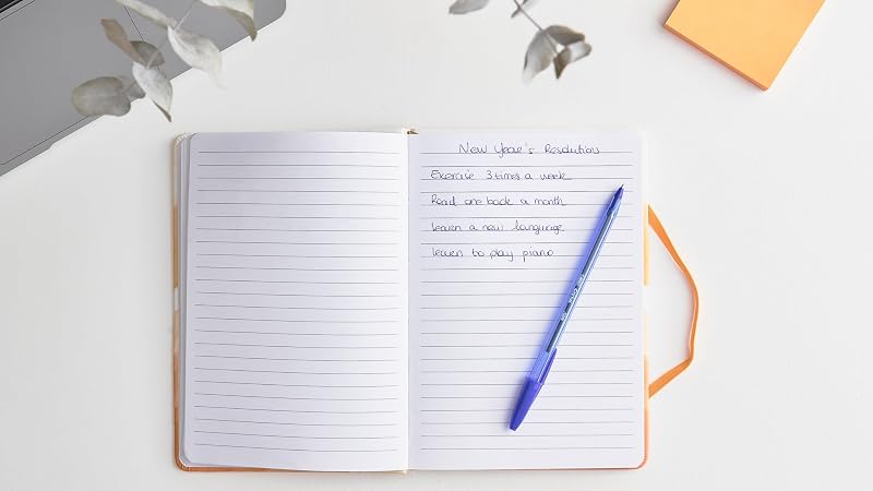 Cristal Soft Bolígrafos Bolitas Punta Media (1,2 mm) con tinta Easy Glide - Azul, Caja de cartón de 10