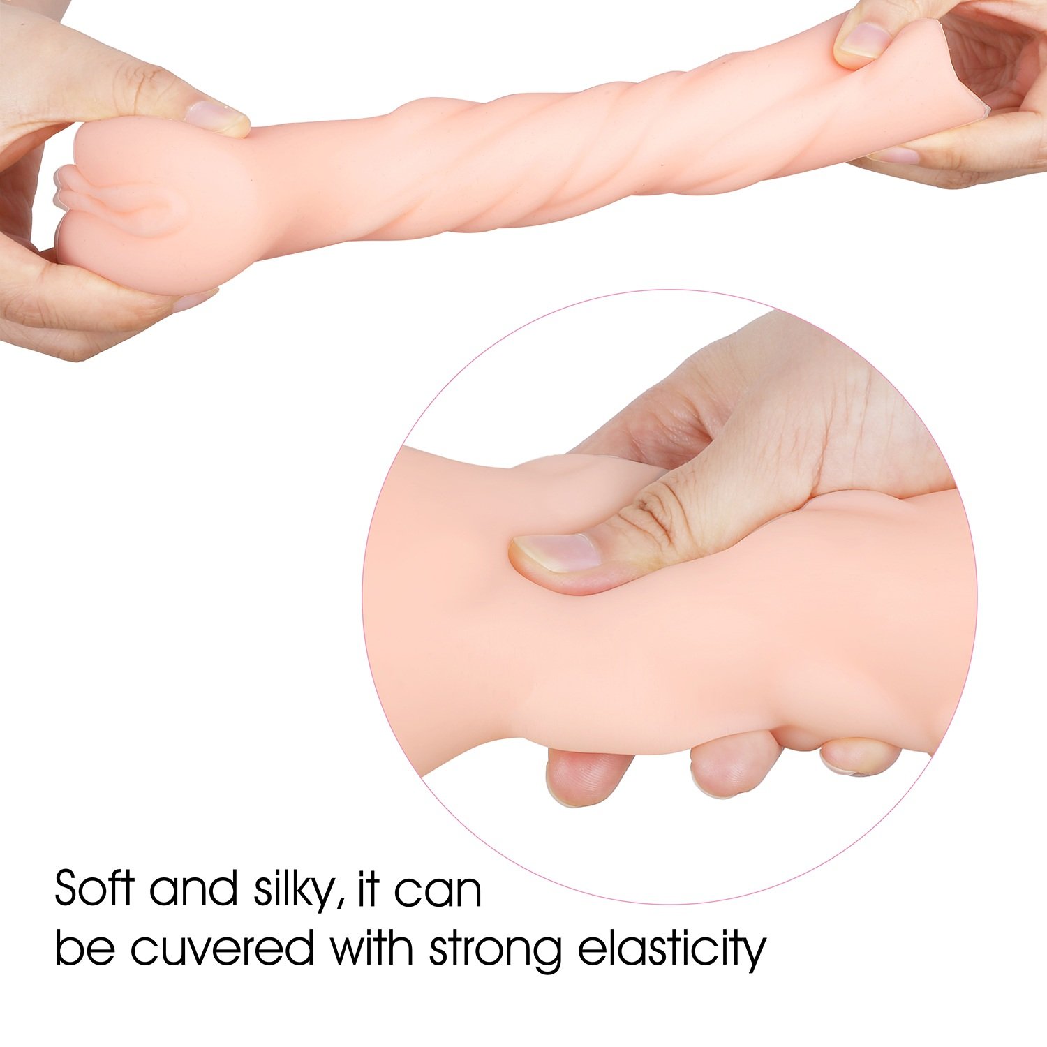 Loveryoyo Amor Productos Adultos para Masturbación Masculina Vaginal Simulación 3D de la Silicona,Color Carne