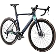 SAVADECK Carbon Fiber Road Bike, Hydraulic Oil Disc Bike with Carbon Fiber Frame and Wheelset, Lightweight Full Carbon Racing Bicycle with Shimano R7120 24S Shift Set for Adults