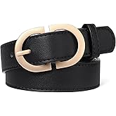 XILTAEN Women's Belts for Jeans Pants Fashion Ladies Leather Dress Waist Belt with Gold Buckle