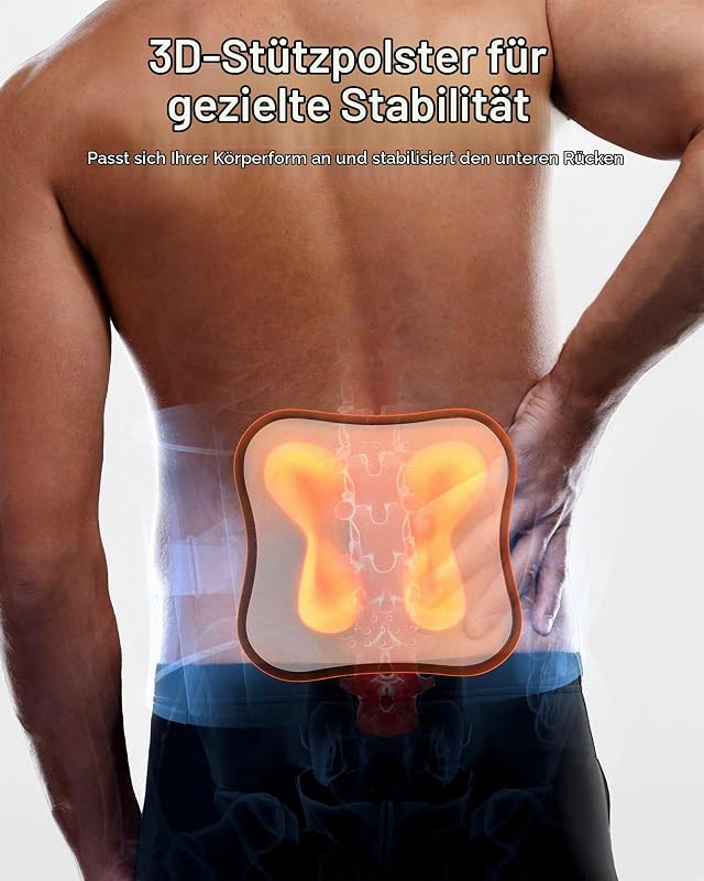 Rückenstützgürtel Bandage mit 8-fache Stütze, Blue S