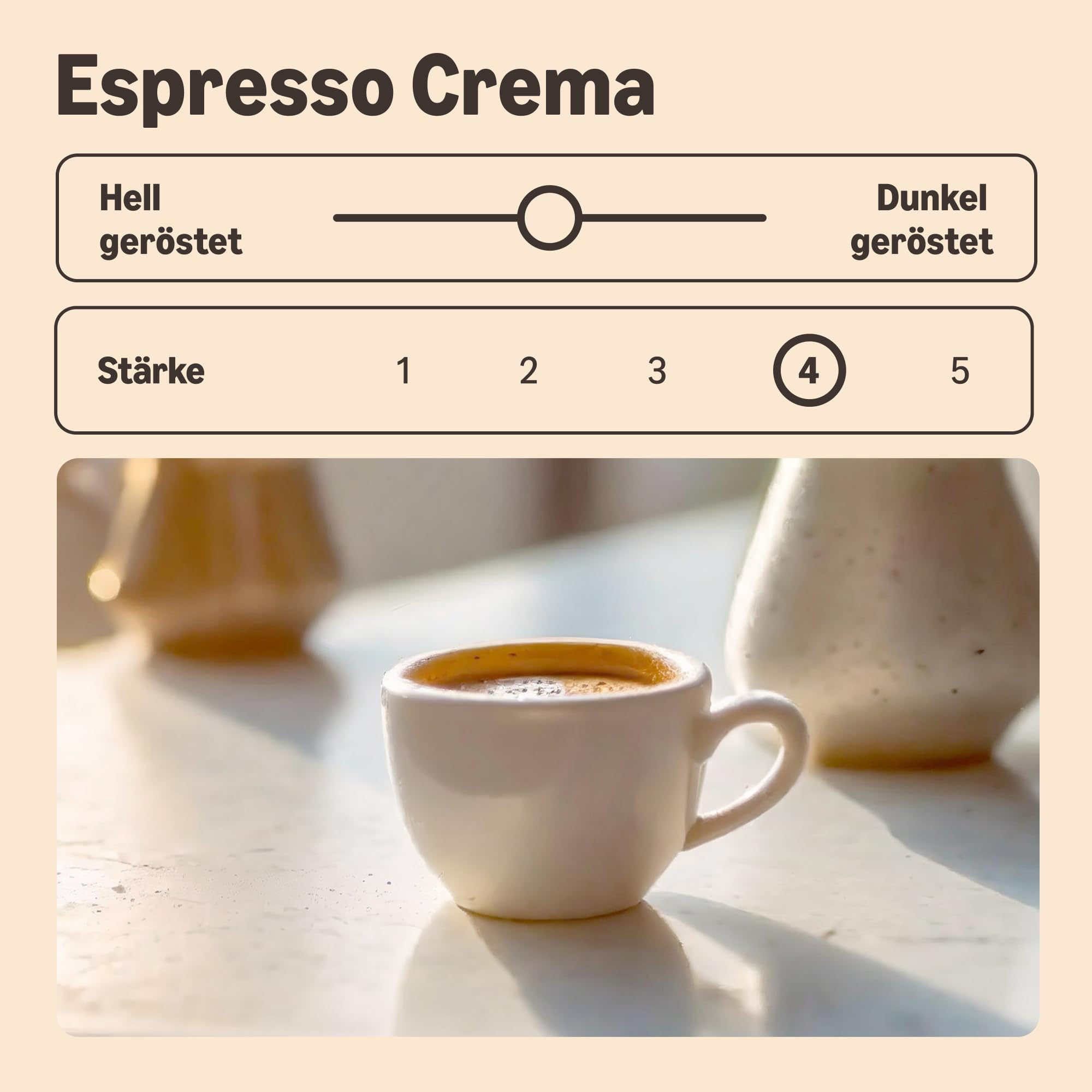 by Amazon Espresso Crema Coffee Beans Strength 4 Medium Strong Roasted Coffee Beans, 1kg 3
