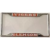 Clemson License Plate Frame, Tigers Car Tag Holder, Domed Mirror