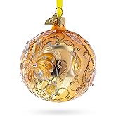White Lilies Glass Ball Ornament