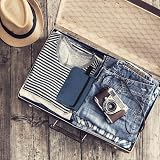 lmytdo Toiletry Bag for Men Waterproof Travel Shaving Bag Blue 22x6x15 cm view 6