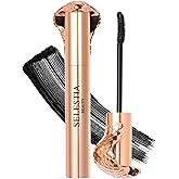 SELESTIA BEAUTY Black Mascara Queen Cobra – Volumizing, Curling, Lengthening – Soft Brush for Smooth Application – Long-Lasting & Weather-Proof – 0.34 fl.oz. - Made in Italy